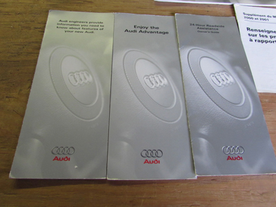 Audi TT Mk1 8N Owner's User's Manual Guide w/ Case9